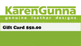 Karen Gunna Gift Cards in $25.00, $50.00, $100.00 & $200.00 options