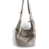 big roomy taupe leather bag