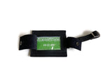 leather luggage tag