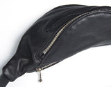 Clearance Sale, Dark Tan Leather Fanny Pack, Bum Bag, Waist Pouch