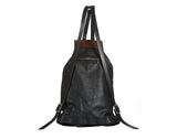 Medium Sized Leather Backpack-backview