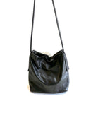 Medium Sized Black Leather Bag