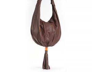 Clearance Sale, Big Roomy Leather Shoulder Bag, Hobo Style- the Rebecca