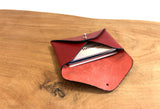 Leather Business Card Holder, Minimalist Leather Credit Card Pouch