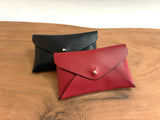 Leather Business Card Holder, Minimalist Leather Credit Card Pouch