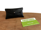 Leather Business Card Holder, Minimalist Leather Credit Card Pouch