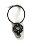Bold Punk Leather Necklace Choker- The Celeste