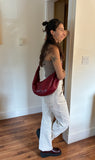 Crescent Bag, Half Moon Leather Cross Body Bag