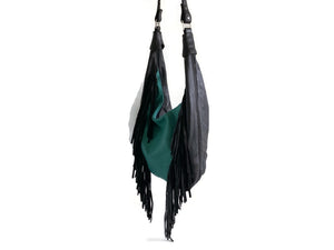 Clearance Sale, Fringed Leather Hobo Sac