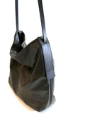 Medium Sized Black Leather Bag