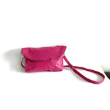 Clearance Sale Lime Green Leather Crossbody Bag that Converts to a Clutch Bag