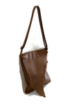 Clearance Sale, Raw Edged Leather Flap Cross Body Bag