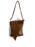 Clearance Sale, Raw Edged Leather Flap Cross Body Bag