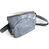 navy leather bag