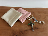 Leather Rosary Pouch, Squeeze Purse