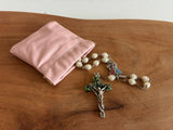 Leather Rosary Pouch, Squeeze Purse