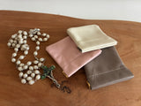 Leather Rosary Pouch, Squeeze Purse