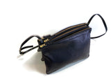 Clearance Sale, Black Leather Crossbody Bag, 3 bags in one Stye