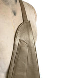 muted gold leather
