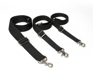 Black Webbing Replacement Straps, Black Webbing Removable Straps in Various Widths