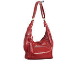 Big Red Handmade Leather Crossbody Bag Ella