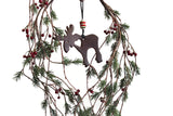 Leather Animal Christmas Tree Decorations, Christmas Moose Ornament.