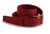 Custom-made Pliable Narrow Leather Belt Available in any Colour- 1 1/8" Wide