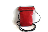 small leather phone purse