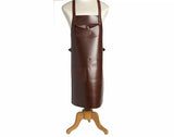 Heavy Duty Leather Work Apron Brown