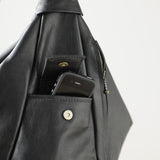 Leather Backpack Convertible to Purse, Knapsack Purse Detail Bianca