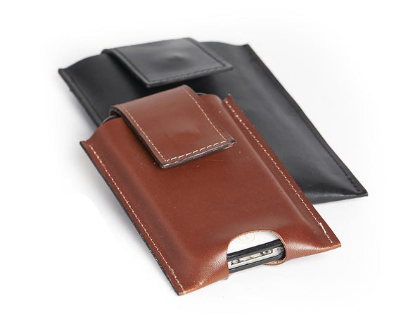iPhone XR Leather Cell Phone Pouch, Holds all Cell Sizes.