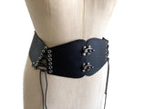 leather corset belt
