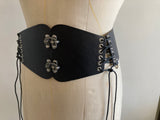leather corset belt