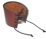 Laced Medieval Wide Leather Cuff
