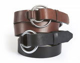 Double Ring Leather Belt