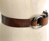 Double Ring Leather Belt