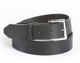 Harness Leather Mens Belt, Casual Jeans Belt-1.25" Wide Black