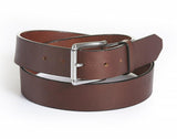 Harness Leather Mens Belt, Casual Jeans Belt-1.25" Wide Brown