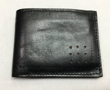 mans leather wallet with ID window