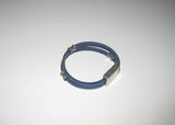 Leather Magnetic Bracelet With Antique Silver Beads
