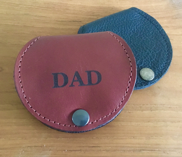 Genuine Leather Coin Purse With Tray Monogrammed