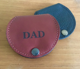 Genuine Leather Coin Purse With Tray Monogrammed