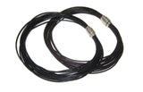 Multi Strand Corded Leather Magnetic Necklace Choker.