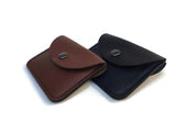 Minimalist Leather Wallet, Drivers License Holder, Leather Credit Card Wallet Brown and Black