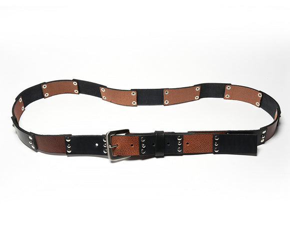 Studded leather Belt