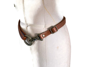 Handcrafted Leather Ring and Hook Adjustable Hip Sweater Belt-The Ring and Hook