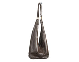 Large Genuine Leather Big Hobo Bag Brown Nora