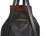 Medium Sized Leather Backpack- detail