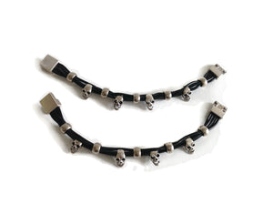 magnetic skull bracelet