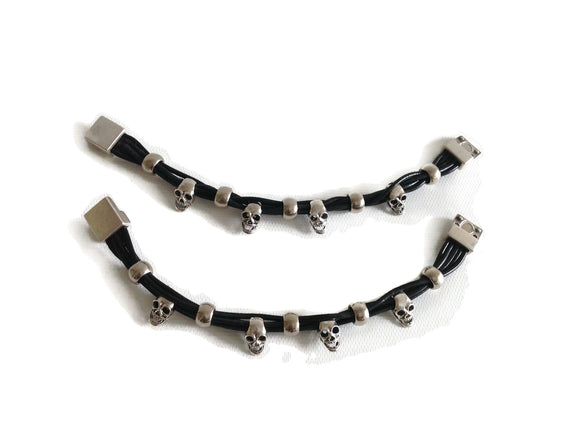 magnetic skull bracelet
